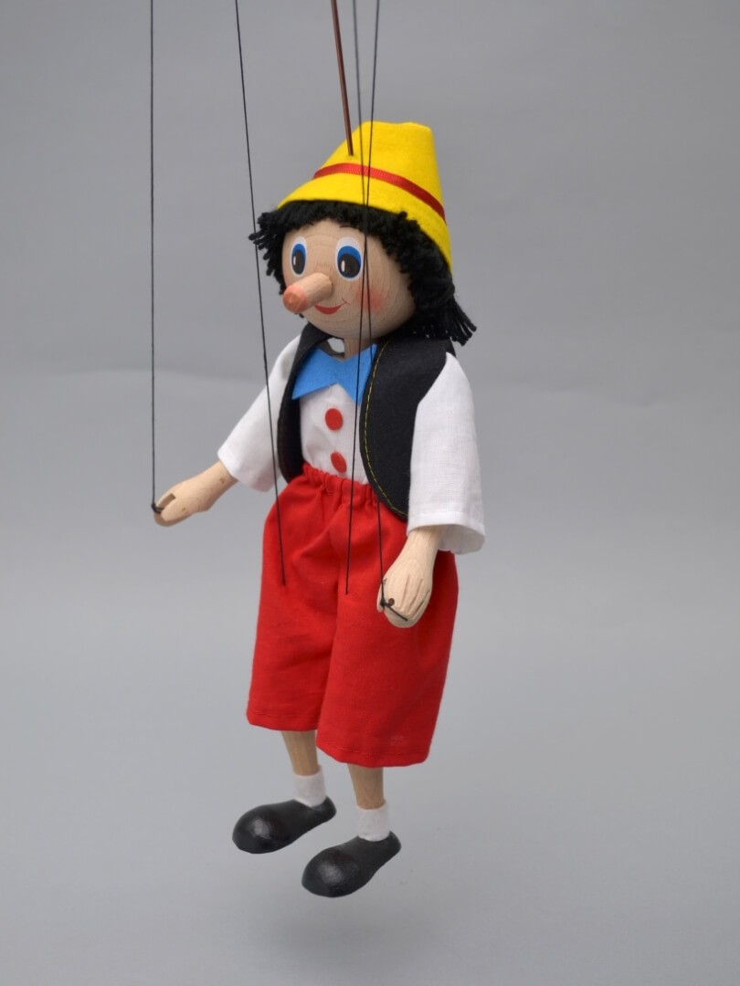 Marionette Junge mit langer Nase, 30 cm von munabo
