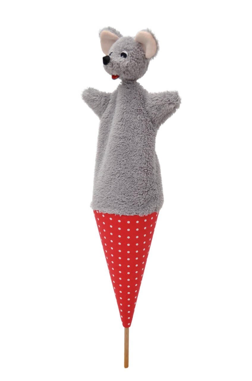 Maus 54 cm 3in1, Tütenkasper Maus 54 cm 3in1, Tütenkasper von munabo
