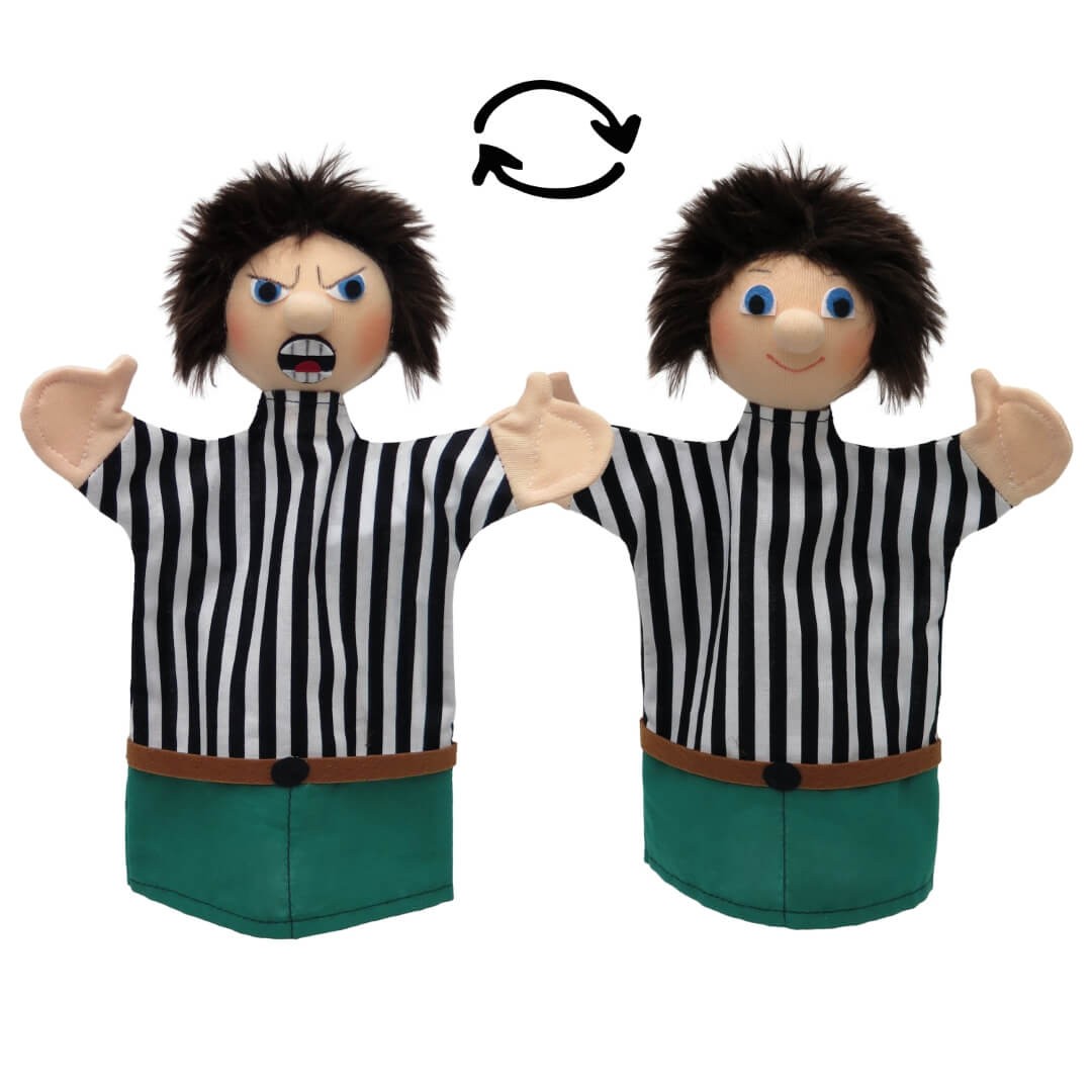 Papa böse 27 cm 2in1, Lehrmittel Handpuppe Papa böse 27 cm 2in1, Lehrmittel Handpuppe von munabo