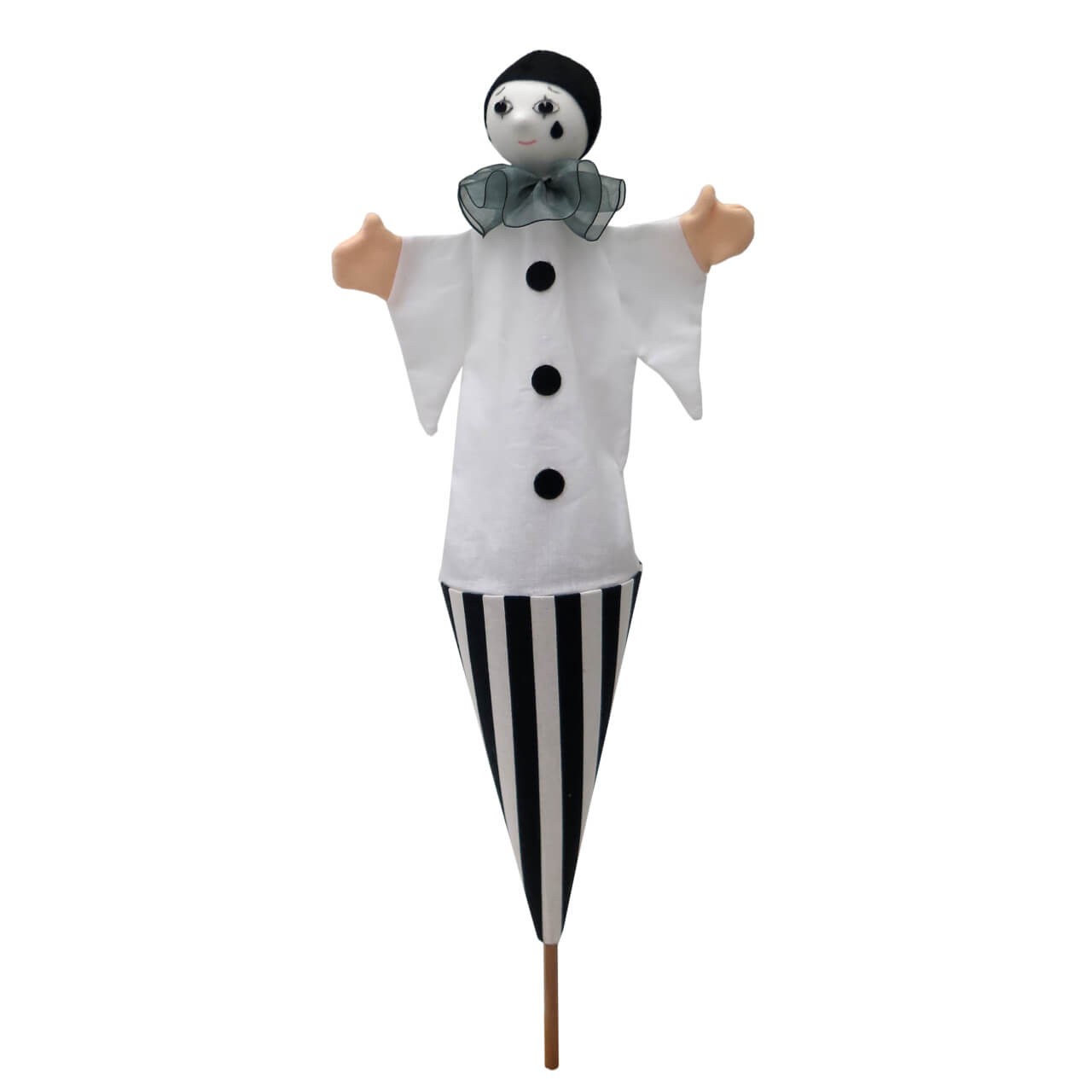 Pierrot 54cm 3in1, Tütenkasper Pierrot 54cm 3in1, Tütenkasper von munabo