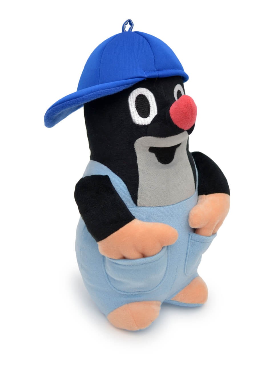 Plüschfigur der kleine Maulwurf, mit Hose und Kappe blau, 26cm Plüschfigur der kleine Maulwurf, mit Hose und Kappe blau, 26cm von munabo