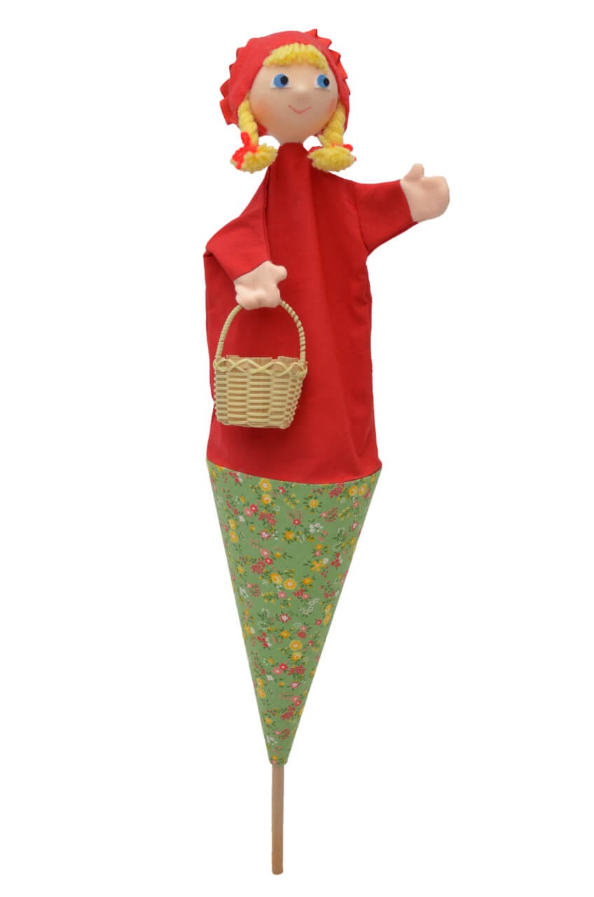 Rotkäppchen 55 cm 3in1, Tütenkasper Rotkäppchen 55 cm 3in1, Tütenkasper von munabo