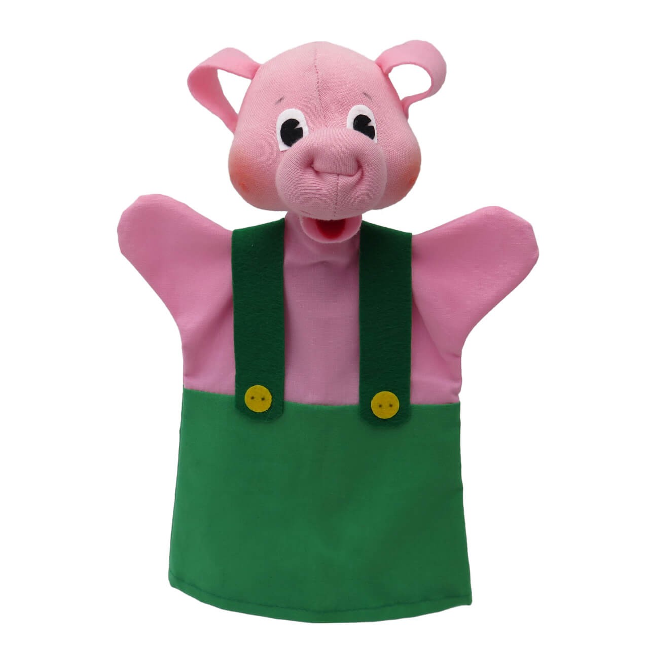 Schweinchen 26 cm grün, Handpuppe Schweinchen 26 cm grün, Handpuppe von munabo