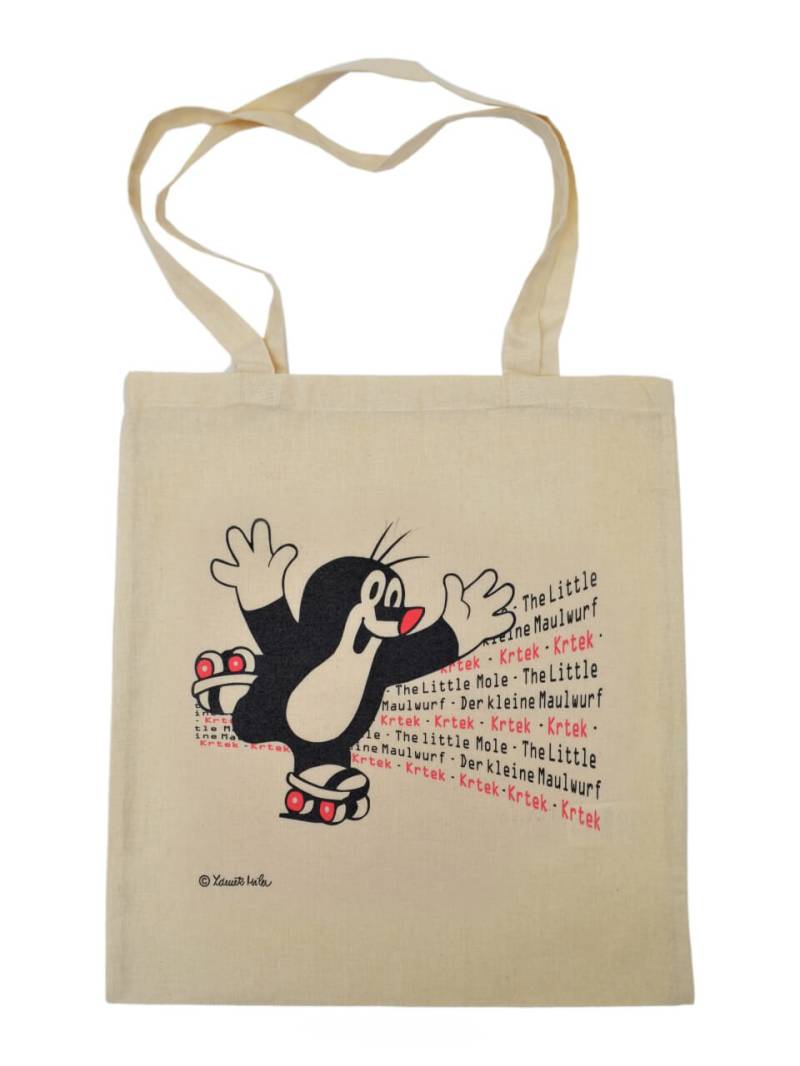 Tasche der kleine Maulwurf, Rollschuhfahrer-Stoffbeutel, Umhängebeutel von munabo