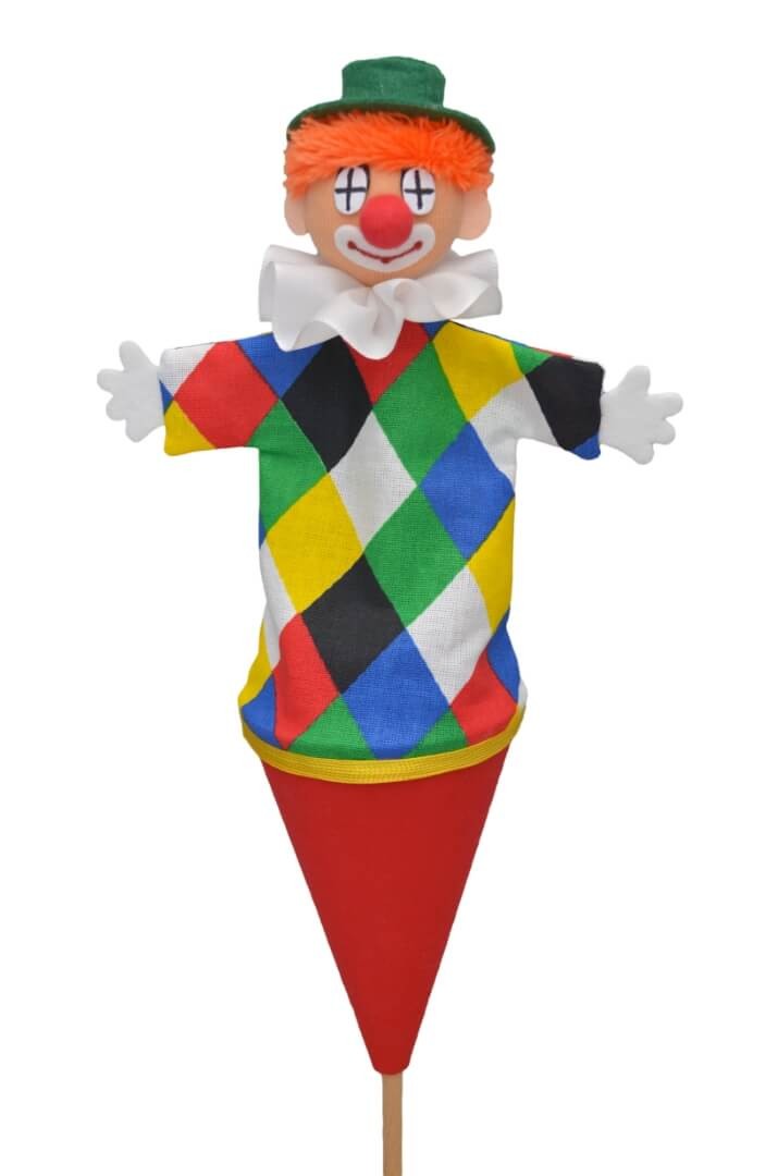 Tütenkasper Clown Logo, 36cm von munabo