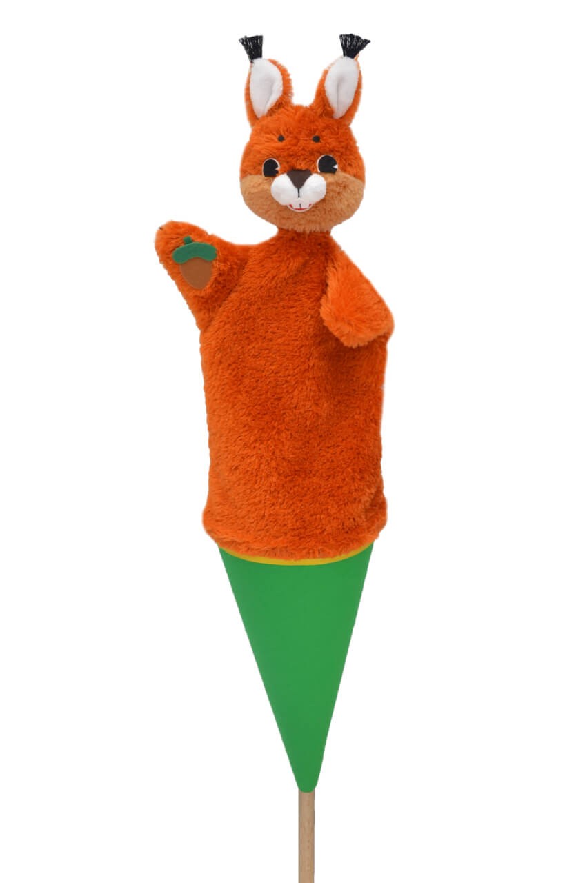 Tütenkasper Eichhörnchen m.Haselnuss 3in1 Tütenkasper Eichhörnchen m.Haselnuss 3in1 von munabo