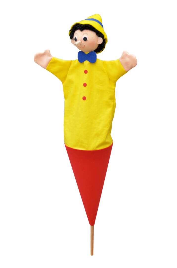 Tütenkasper Junge m.langer Nase 55cm 3in1 Tütenkasper Junge m.langer Nase 55cm 3in1 von munabo