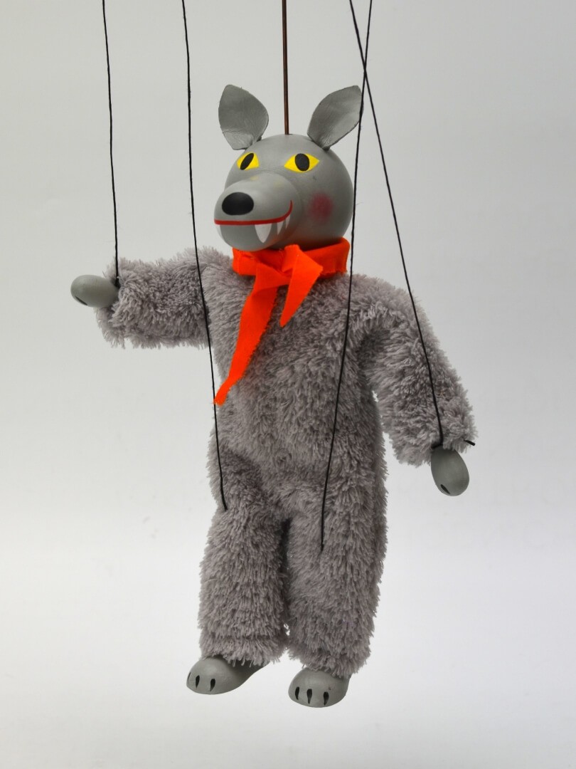 Wolf 20cm, Marionette von munabo