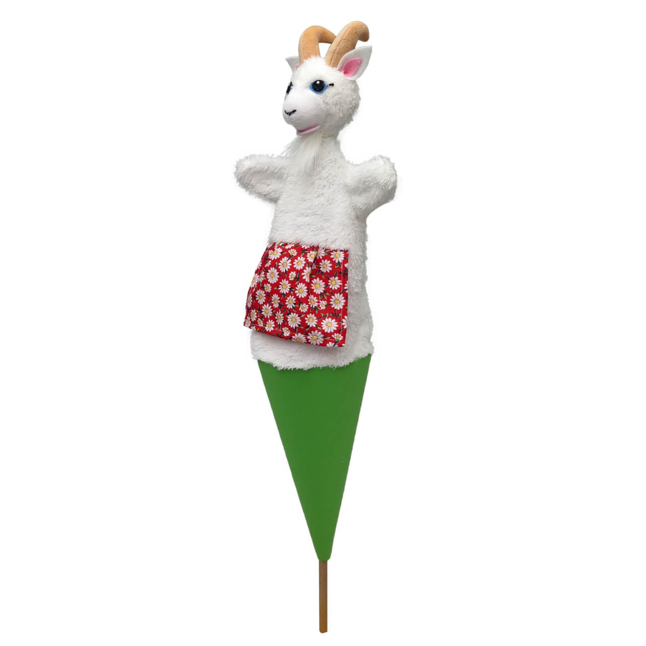 Ziege mit Schürze 56 cm 3in1, Tütenkasper Ziege mit Schürze 56 cm 3in1, Tütenkasper von munabo