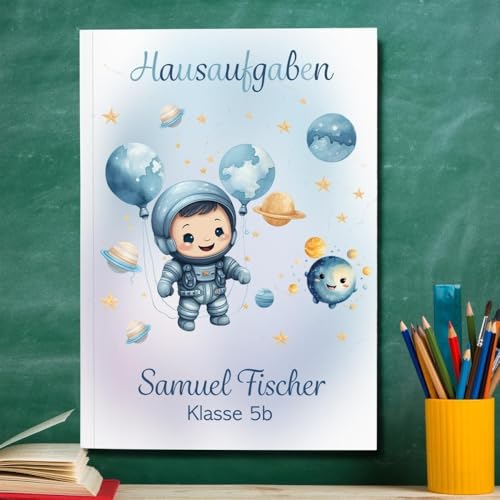 muckki.de Hausaufgabenheft Astronaut #1 DIN A5-48 Blatt mit Name und Klasse muckki.de Hausaufgabenheft Astronaut #1 DIN A5-48 Blatt mit Name und Klasse von muckki.de