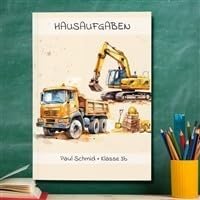 muckki.de Hausaufgabenheft Baustelle #1 DIN A5-48 Blatt mit Name und Klasse muckki.de Hausaufgabenheft Baustelle #1 DIN A5-48 Blatt mit Name und Klasse von muckki.de