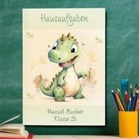muckki.de Hausaufgabenheft Dino #3 DIN A5-48 Blatt mit Name und Klasse muckki.de Hausaufgabenheft Dino #3 DIN A5-48 Blatt mit Name und Klasse von muckki.de
