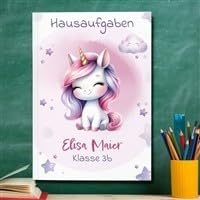 muckki.de Hausaufgabenheft Einhorn #7 DIN A5-48 Blatt mit Name und Klasse muckki.de Hausaufgabenheft Einhorn #7 DIN A5-48 Blatt mit Name und Klasse von muckki.de