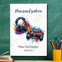 muckki.de Hausaufgabenheft Gamer #3 DIN A5-48 Blatt mit Name und Klasse muckki.de Hausaufgabenheft Gamer #3 DIN A5-48 Blatt mit Name und Klasse von muckki.de