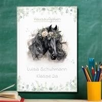 muckki.de Hausaufgabenheft Pferd #3 DIN A5-48 Blatt mit Name und Klasse muckki.de Hausaufgabenheft Pferd #3 DIN A5-48 Blatt mit Name und Klasse von muckki.de