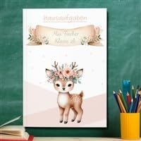 muckki.de Hausaufgabenheft REH #1 DIN A5-48 Blatt mit Name und Klasse von muckki.de