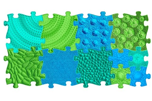 Orthopädische Sensorik Strukturmatten Muffik Ozean-Set - 11 Teile für taktile Wahrnehmung von muffik