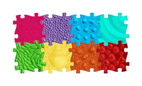 muffik Orthopädische Sensorik Strukturmatten Regenbogen Set - 8 Teile für taktile Wahrnehmung muffik Orthopädische Sensorik Strukturmatten Regenbogen Set - 8 Teile für taktile Wahrnehmung von muffik