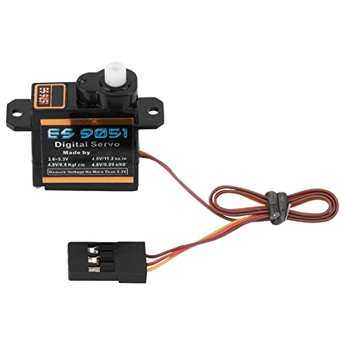 mumisuto ES9051 4,3 g Micro Servos, digitales Mini Servo Kunststoffgetriebe 0,8 kg Drehmoment für 3D F3P RC Flugzeug von mumisuto