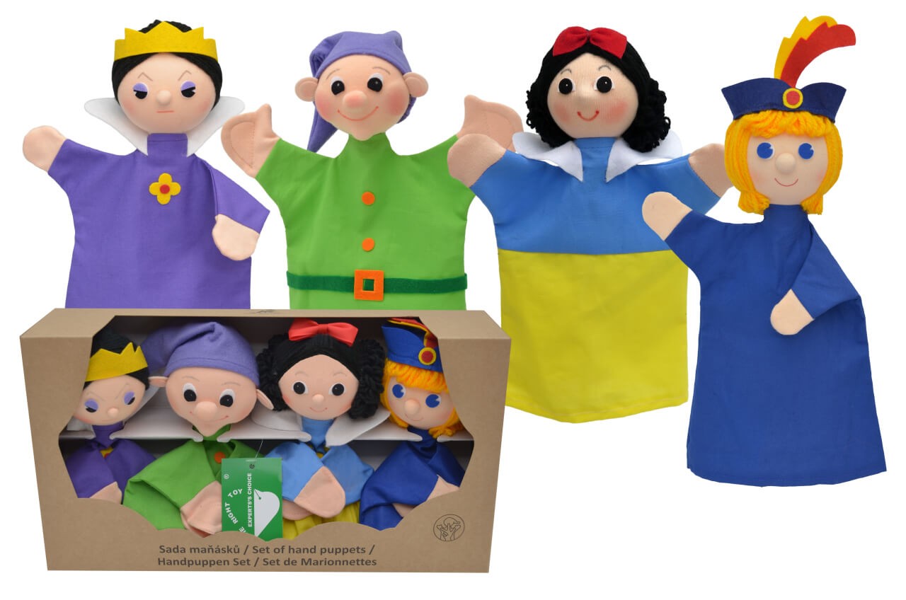Box Handpuppen-Schneewittchen – Märchenhaftes Puppentheater-Set von munabo