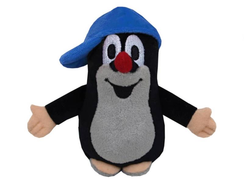 Der kleine Maulwurf 12 cm Plüschfigur mit Kappe blau von munabo
