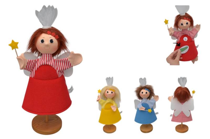 Handpuppe Fee Helferin ideal als Sprachtherapie-Hilfsmittel von munabo