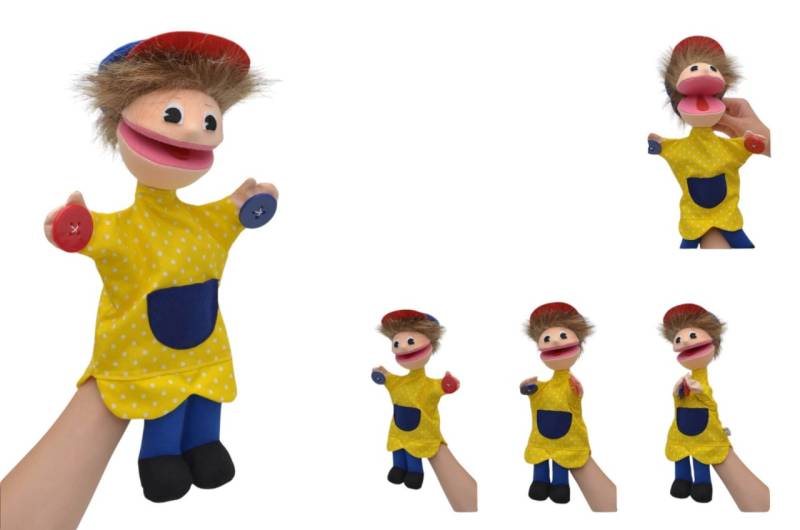 Handpuppe Silbino für Sprachtherapie von munabo