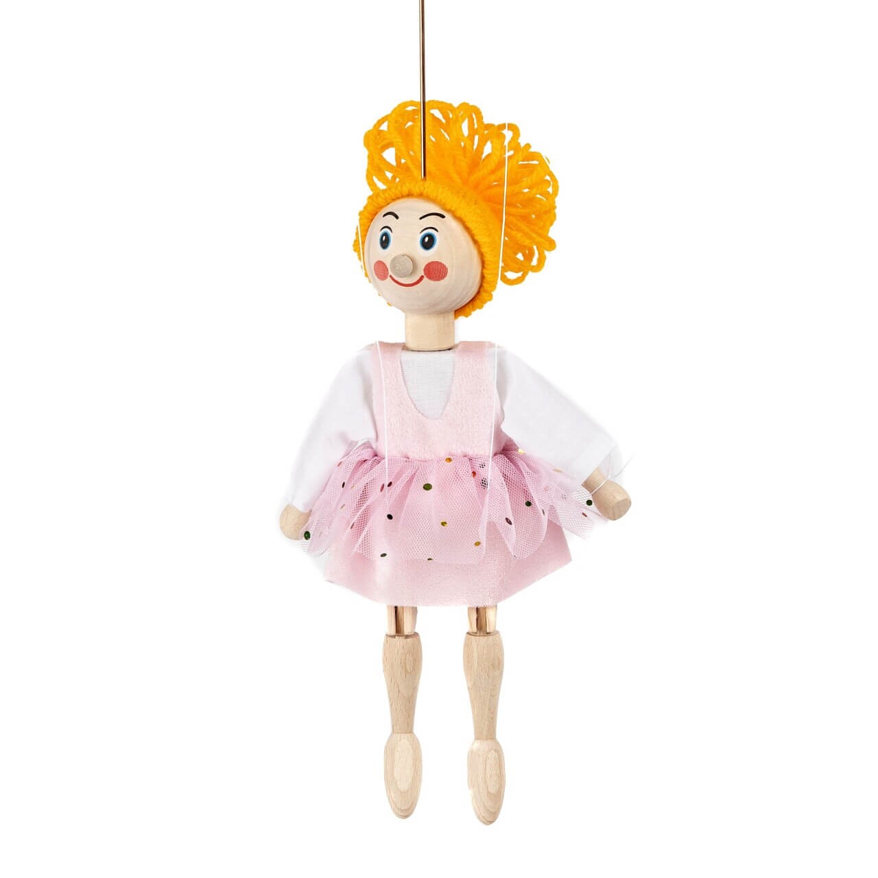 Marionette Ballerina 20 cm, Holz-Marionette, Dekoartikel von munabo