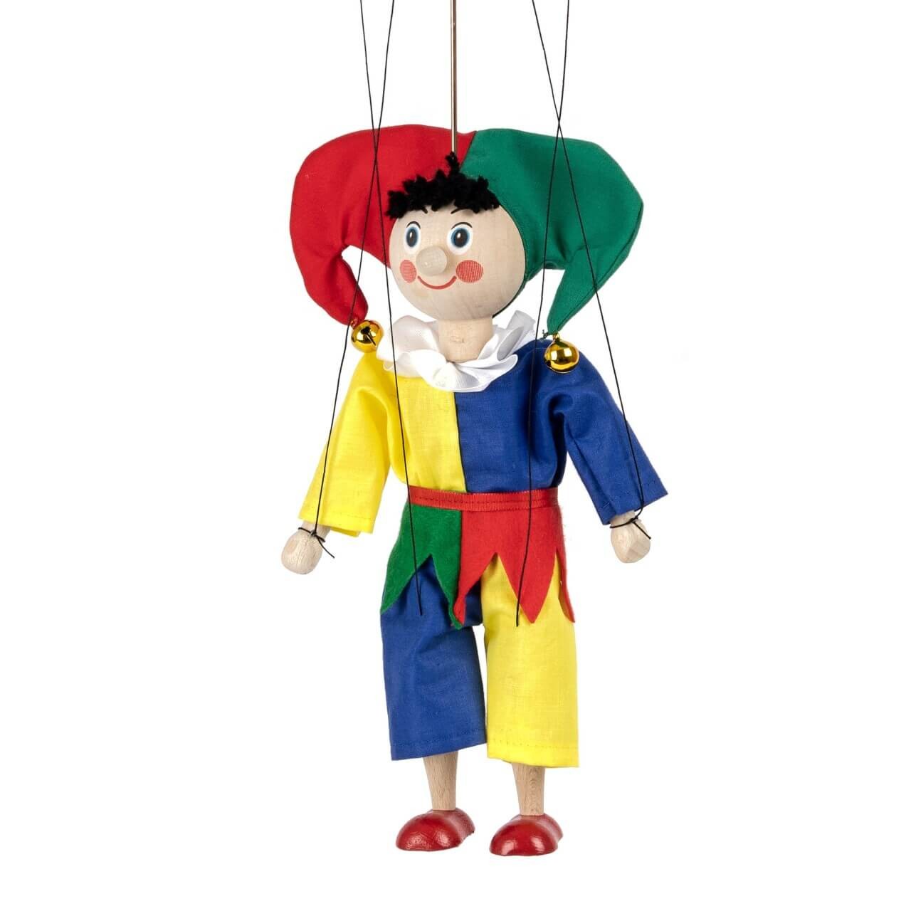Marionette Clown 20 cm, Holz-Marionette, Dekoartikel von munabo
