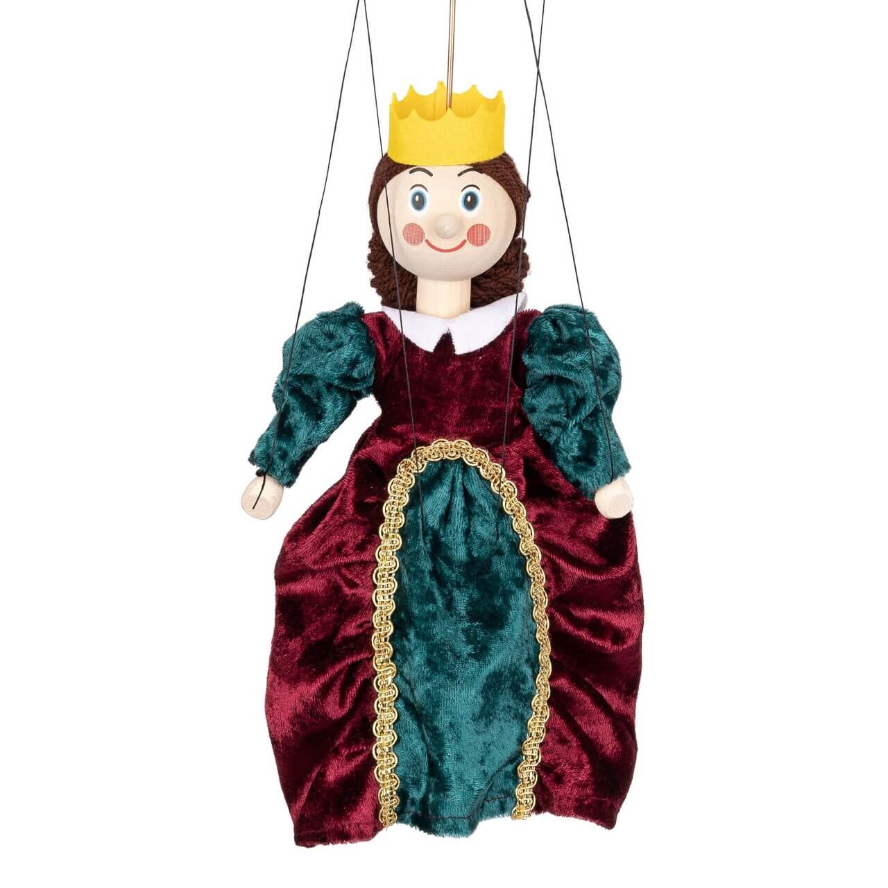 Marionette Königin 20 cm, Holz-Marionette, Dekoartikel von munabo
