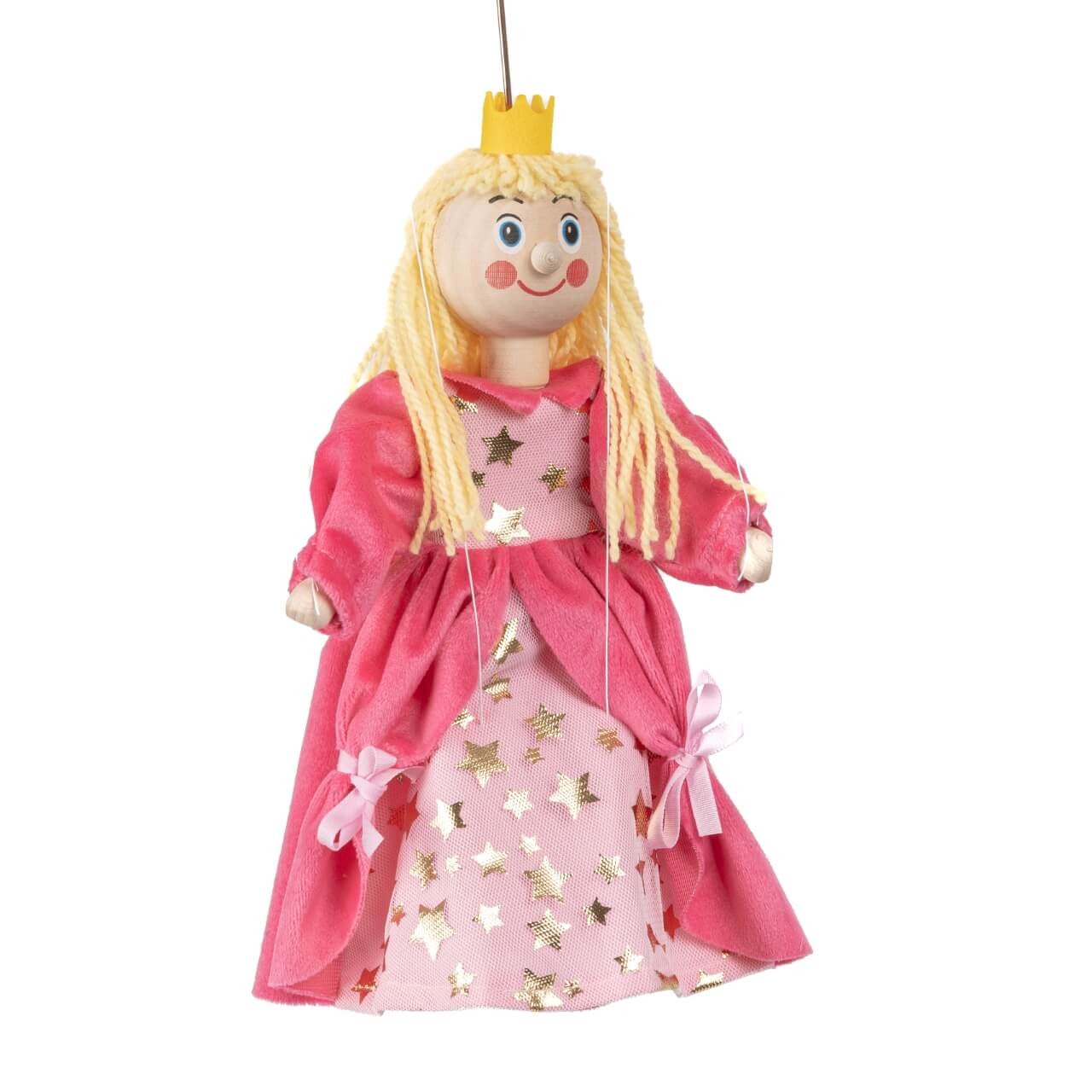 Marionette Prinzessin 20 cm, Holz-Marionette, Dekoartikel von munabo