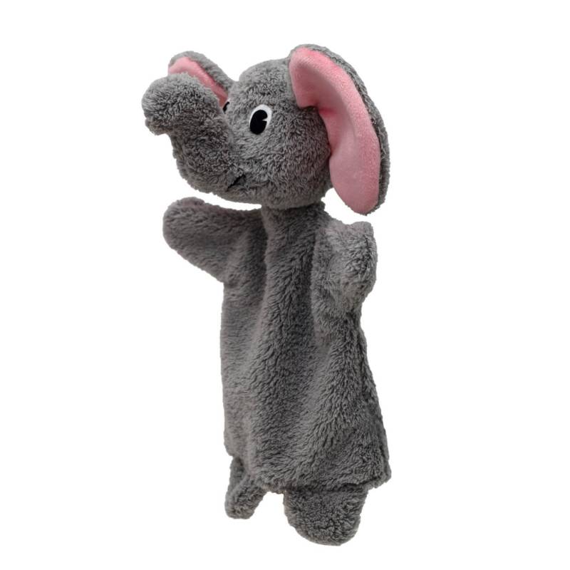 Plüschhandpuppe Elefant, 30cm – Handpuppe für fantasievolle Geschichtenerzähler von munabo