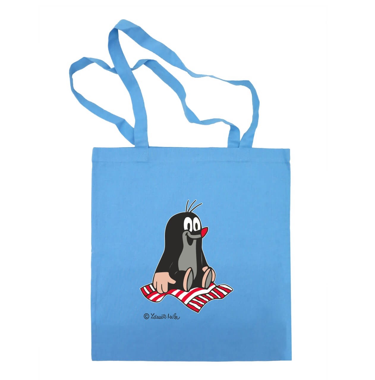 Tasche Maulwurf mit fliegenden Teppich in blau Tasche Maulwurf mit fliegenden Teppich in blau von munabo