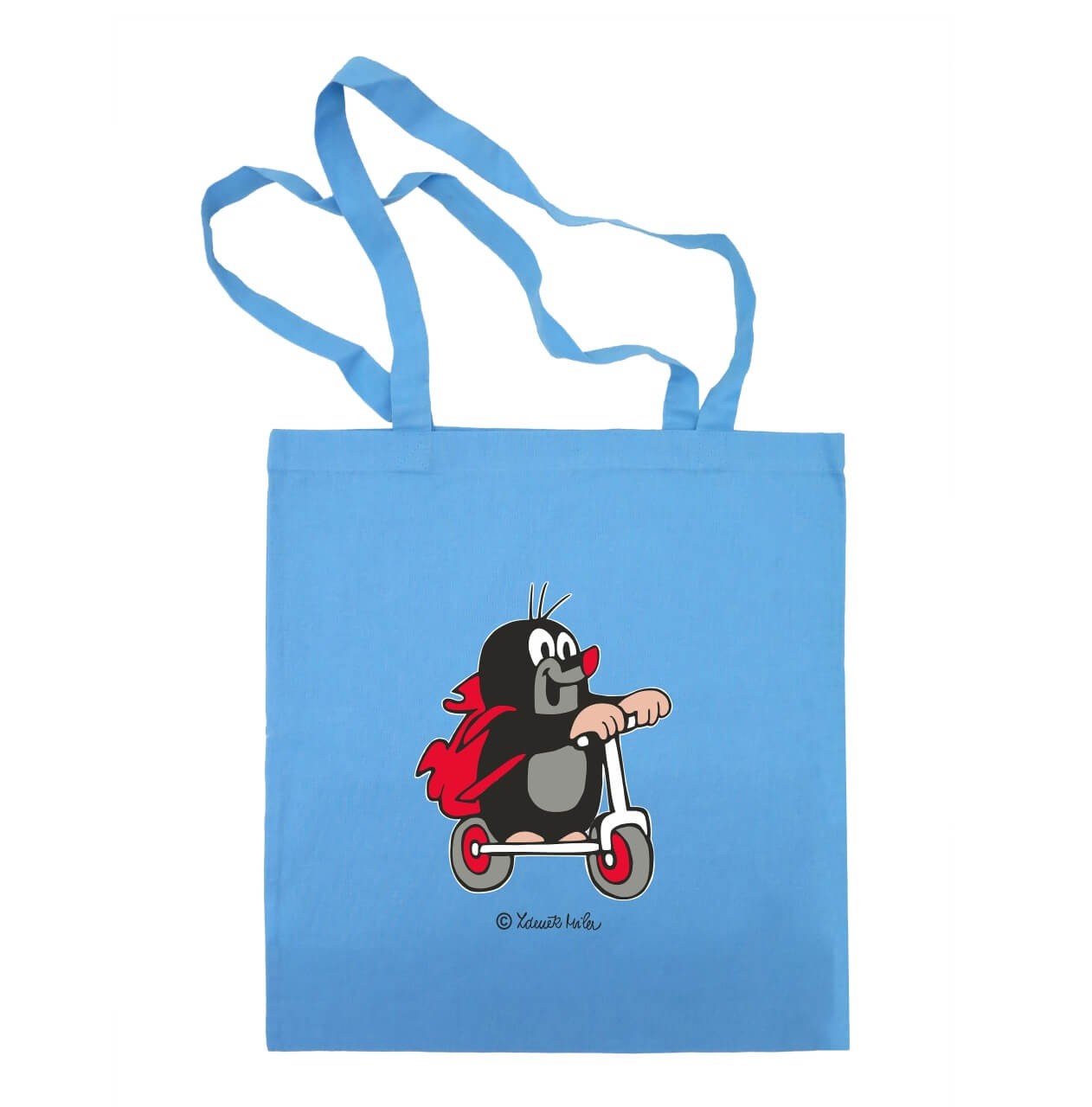 Tasche der kleine Maulwurf mit Roller in blau Tasche der kleine Maulwurf mit Roller in blau von munabo
