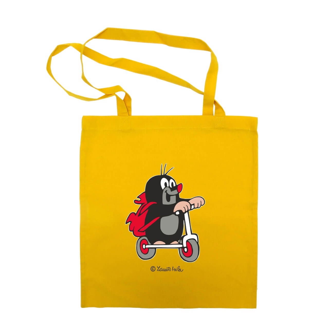 Tasche der kleine Maulwurf mit Roller in gelb Tasche der kleine Maulwurf mit Roller in gelb von munabo