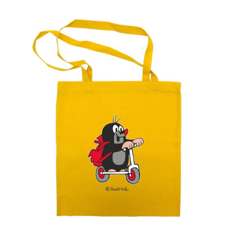 Tasche der kleine Maulwurf mit Roller in gelb von munabo