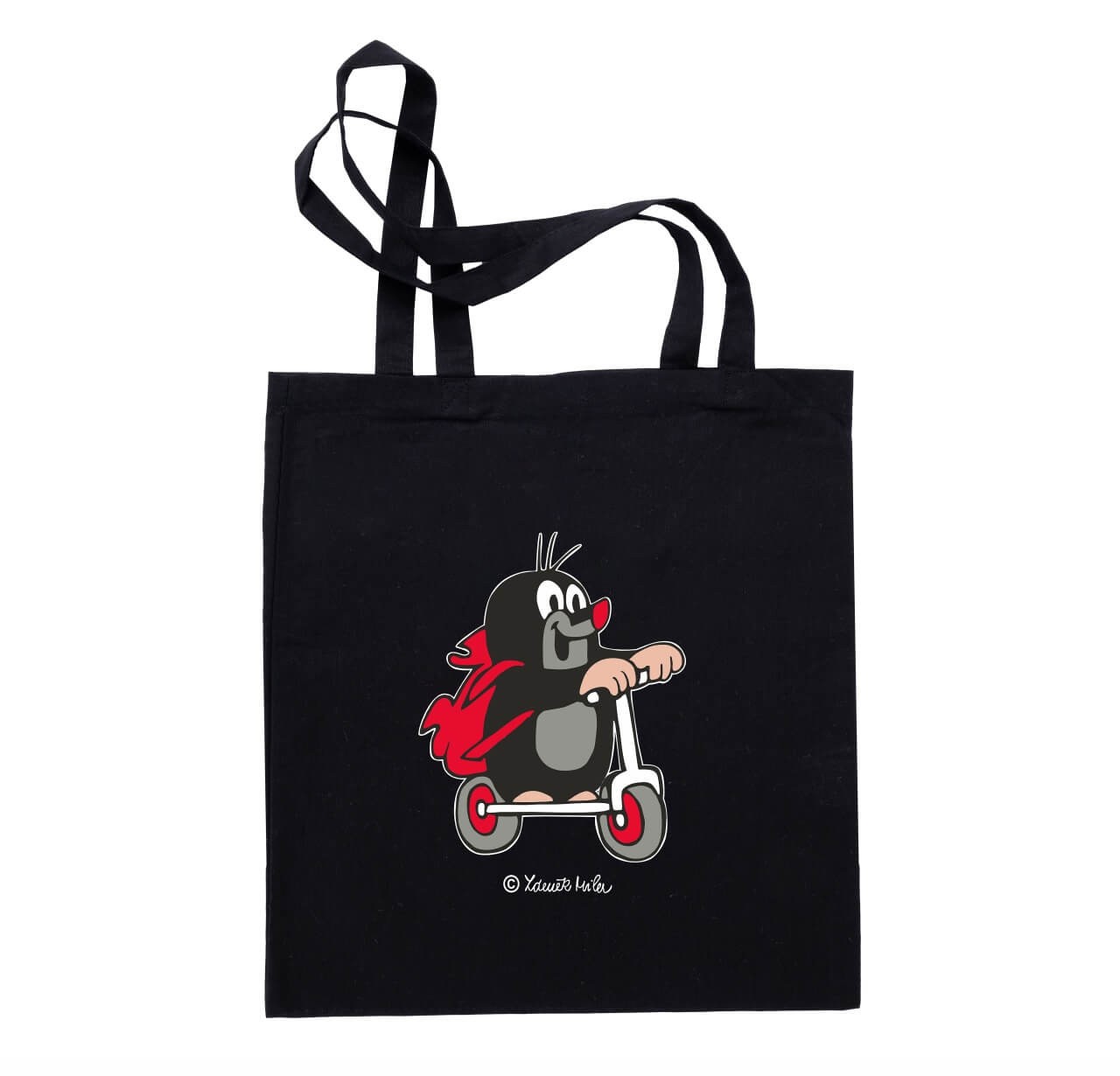 Tasche der kleine Maulwurf mit Roller in schwarz Tasche der kleine Maulwurf mit Roller in schwarz von munabo