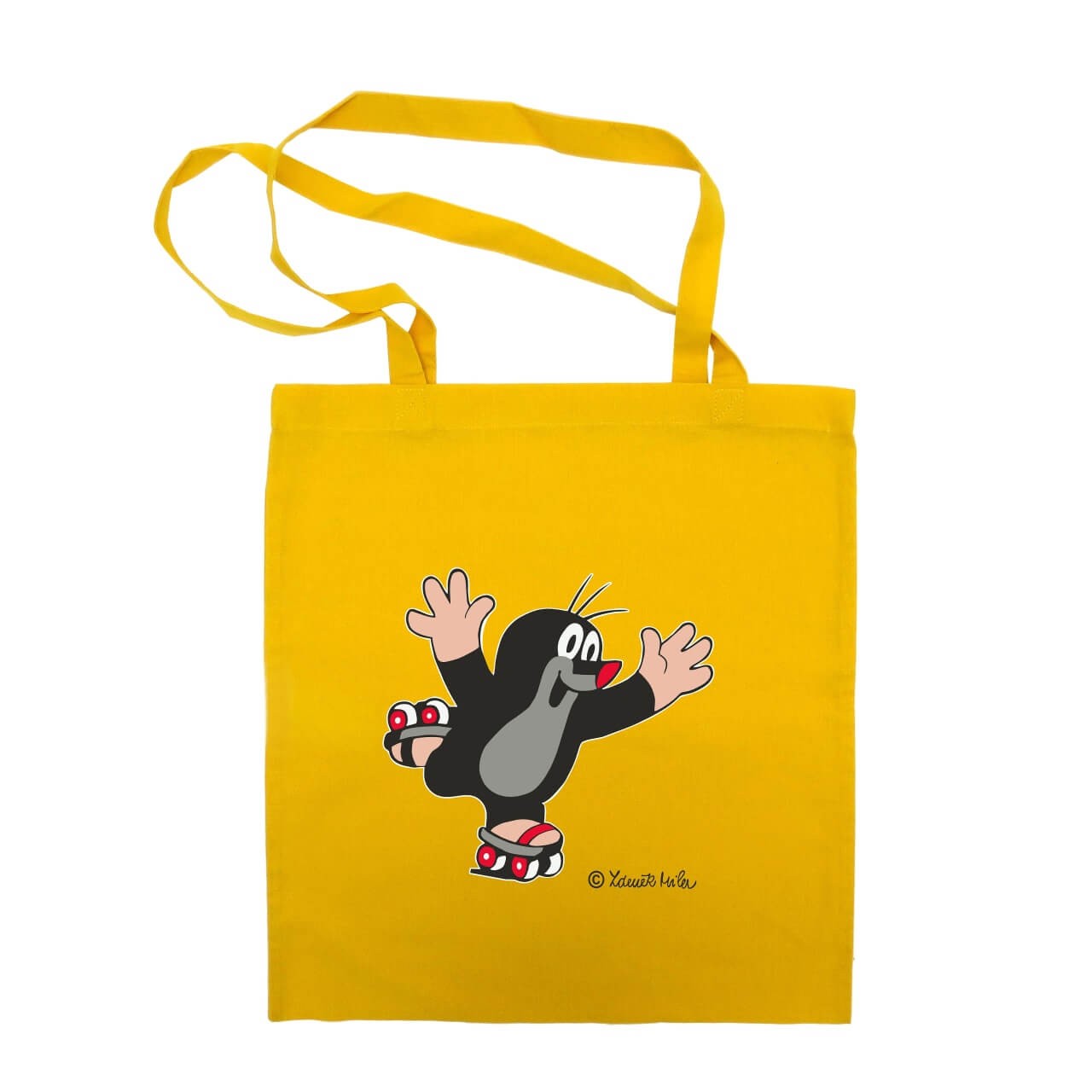 Tasche der kleine Maulwurf mit Rollschuhe in gelb Tasche der kleine Maulwurf mit Rollschuhe in gelb von munabo