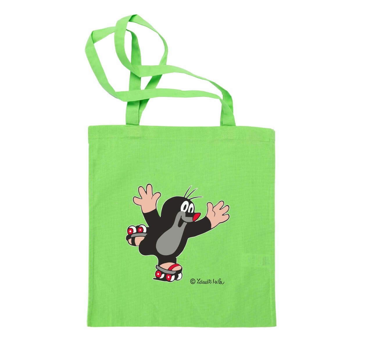 Tasche der kleine Maulwurf mit Rollschuhe in grün Tasche der kleine Maulwurf mit Rollschuhe in grün von munabo