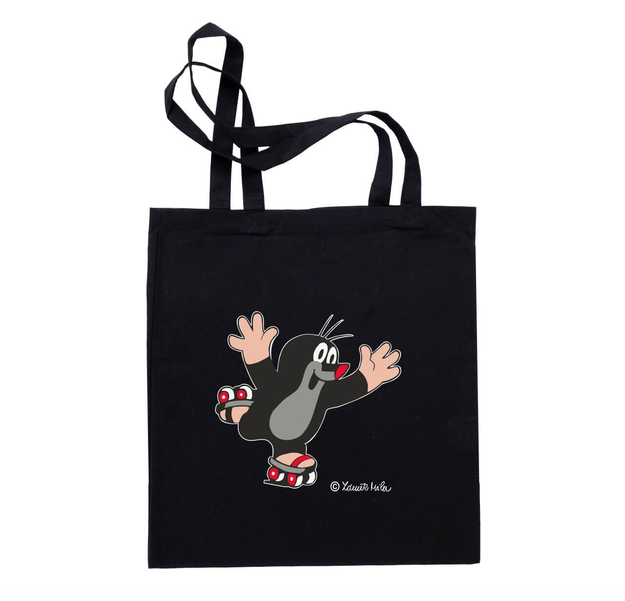 Tasche der kleine Maulwurf mit Rollschuhe in schwarz Tasche der kleine Maulwurf mit Rollschuhe in schwarz von munabo