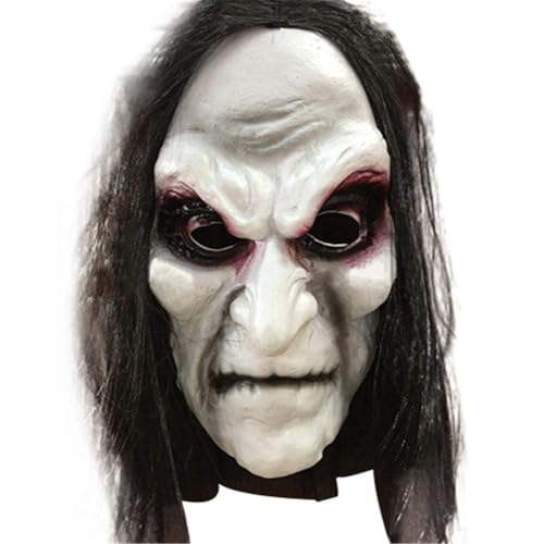 munufe Halloween Gruselige alte Frau Hexe Maske Horror Cosplay Kostüm Zubehör munufe Halloween Gruselige alte Frau Hexe Maske Horror Cosplay Kostüm Zubehör von munufe