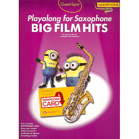 Music Sales Big Film Hits - Playalong for Saxophone Play-Along Music Sales Big Film Hits - Playalong for Saxophone Play-Along von music sales