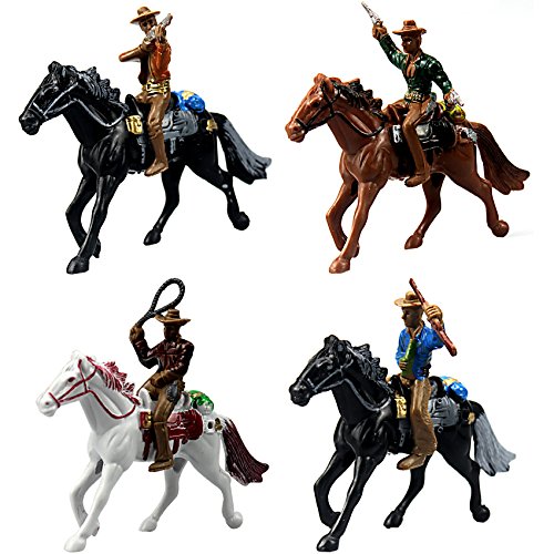 Cowboy Figur zu Pferd Kuhjunge Statue für Tortenaufsatz Heimdeko Erziehung realistiche Reite Reiterin 4er Set Cowboy Figur zu Pferd Kuhjunge Statue für Tortenaufsatz Heimdeko Erziehung realistiche Reite Reiterin 4er Set von musykrafties