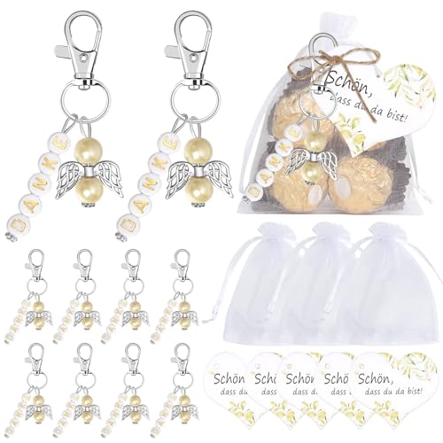 muzoira Schutzengel-Schlüsselanhänger, 36 Stück, Hochzeitsdekoration, Taufgeschenk von muzoira