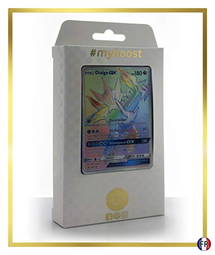 Dialga-GX 164/156 Arc en Ciel Secrète - #myboost X Soleil & Lune 5 Ultra-Prisme - Coffret de 10 Cartes Pokémon Françaises von my-booster