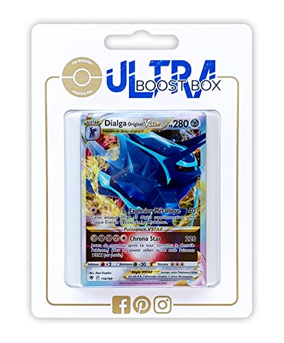 Dialga Originel VSTAR (Ur-Dialga VSTAR) 114/189 Full Art - Ultraboost X Epée et Bouclier 10 Astres Radieux - Box mit 10 französisch Pokémon-Karten von my-booster