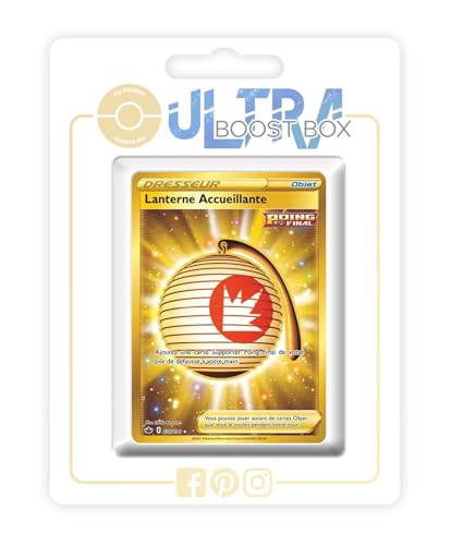 Lanterne Accueillante (Einladende Laterne) 230/198 Fokussierter-Angriff Geheimer Gold Trainer - Ultraboost X Epée et Bouclier 6 Règne de Glace - Box mit 10 französisch Pokémon-Karten von my-booster