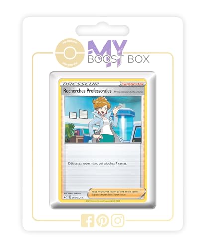 Recherches Professorales (Keteleeria) (Forschung des Professors (Esche)) 060/072 Holo oder Reverse (zufällig) - Epée et Bouclier 4.5 Destinées Radieuses - Box mit 10 französisch Pokémon-Karten von my-booster