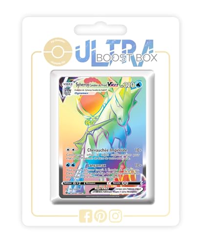 Sylveroy Cavalier du Froid VMAX (Schimmelreiter-Coronospa VMAX) 202/198 Geheimer Regenbogen - Ultraboost X Epée et Bouclier 6 Règne de Glace - Box mit 10 französisch Pokémon-Karten von my-booster