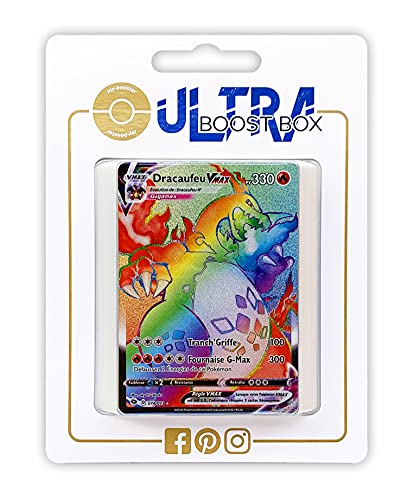 Dracaufeu VMAX (Glurak VMAX) 74/73 Full Art - Ultraboost X Epée et Bouclier 3.5 La Voie du Maître - Box mit 10 französisch Pokémon-Karten von my-booster